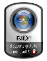 ¡NO! soporte gratuito a Microsoft...